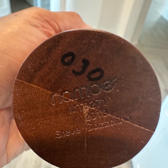 Nambe Silver and Wood Vase - Picture 3 of 3